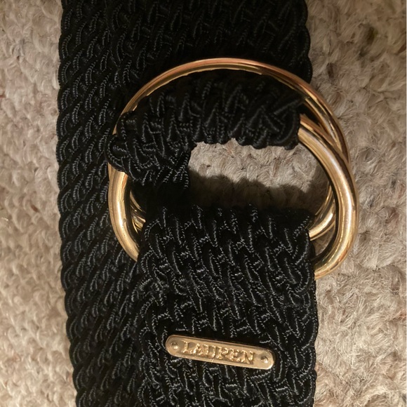 Lauren Ralph Lauren Black Woven Belt - Picture 5 of 10